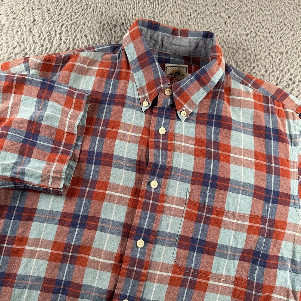 Pendleton Men's Casual Button Down Shirt Medium Surf Madras Cotton Plaid